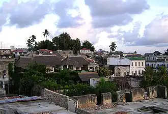 Vue des toits de Lamu (Kenya)