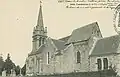 Landavran ː l'église paroissiale Notre-Dame au début du XXe&nbsp;siècle (carte postale).