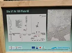 Panneau informatif du site des V1
