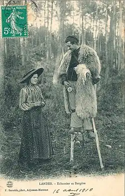 Échassier et bergère.