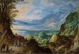 Paysage avec mer et montagnes, c. 1623, musée du Prado, Madrid
