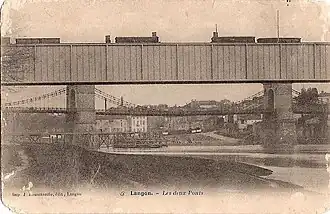 L'ancien pont ferroviaire.