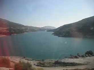 Réservoir de Rules&nbsp;(es), branche sud-ouest vue depuis Lanjarón