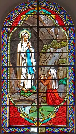 Louis-Victor Gesta : Apparition de la Vierge à Bernadette Soubirous (1884).