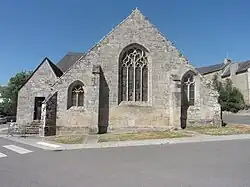 Chevet de l'église inscrit au titre des monuments historiques.