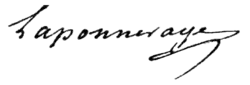 signature d'Albert Laponneraye