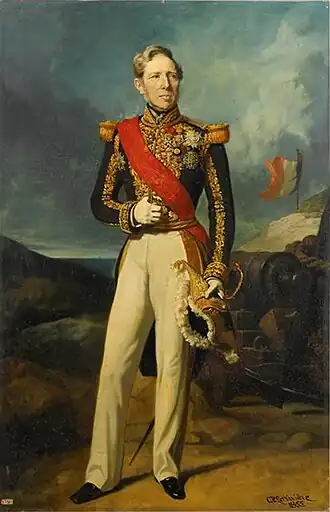 Alexandre Ferdinand Parseval des Chênes, Amiral de France, sénateur, Chevalier de Saint-Louis.