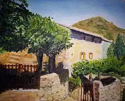 Laroque-de-Fa, propriété du poète Raymond Busquet.