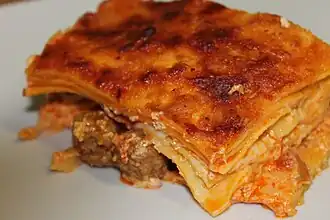 Lasagne de Naples, de la cuisine napolitaine.