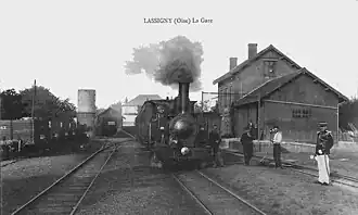 La gare vers 1910.