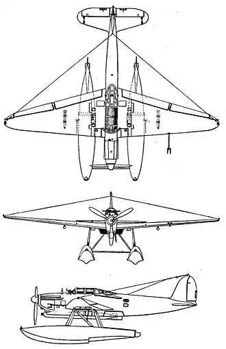 vue en plan de l’avion