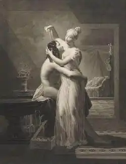 Héro et Léandre, d'après Pierre Claude François Delorme, Dijon, musée Magnin.