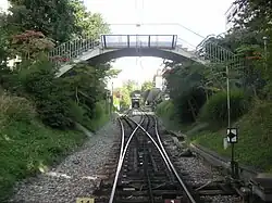 L'entrée de la station depuis Ouchy.