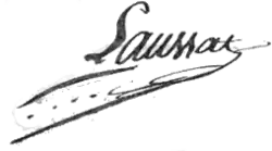 signature de Pierre-Clément de Laussat