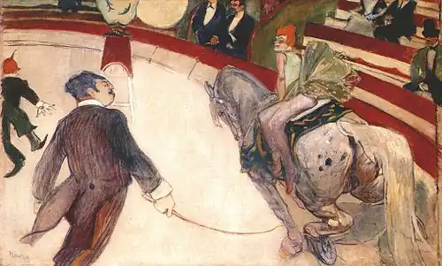 Henri de Toulouse-Lautrec,Au cirque Fernando, l'écuyère (1888)