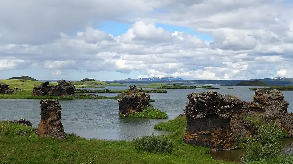 Concretions de lave à Höfði.