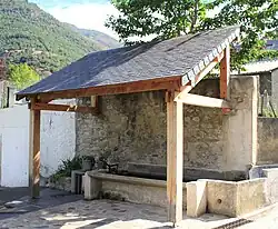 Le lavoir du stade.