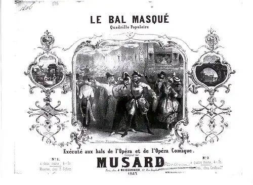 Couverture de la partition Le Bal masqué - Quadrille populaire