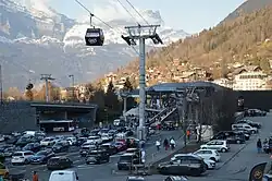 La gare aval avec à gauche le Valléen.