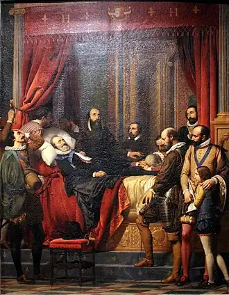 Le Corps d'Henri IV exposé au Louvre, 1837,  musée national du château de Pau.