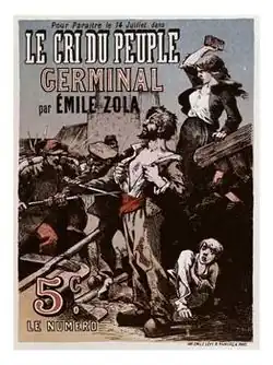 Annonce de la publication de Germinal en 1885.