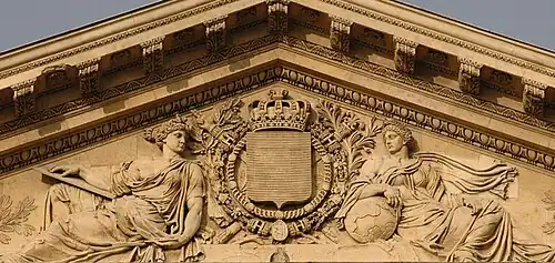 Les armées de l’empire, accompagnées des muses de l’histoire et des sciences (1809), Paris, palais du Louvre.