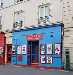 Description de l'image Le Guichet Montparnasse, 15 rue du Maine, Paris 14e.jpg.