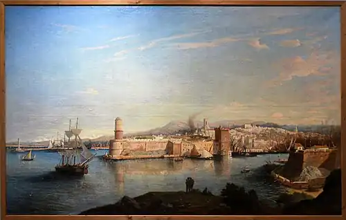 Vue de Marseille, prise du palais du Pharo, 1859, Musée de Tessé, Le Mans.