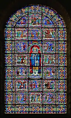 Vitrail représentant saint Julien.