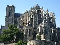 Chevet de la cathédrale Saint-Julien, Le Mans.
