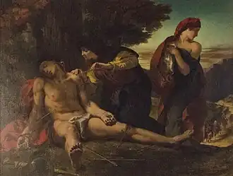 Eugène Delacroix,Le Martyre de saint Sébastien, 1836,église Saint-Michel de Nantua.