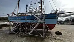 Le MilPat au chantier naval de Dieppe (2023).