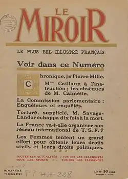 Couverture du no&nbsp;18, nouvelle série, daté 29 mars 1914.