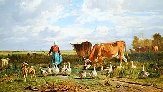 Le Pâturage à la gardeuse d'oies, musée d'Orsay.