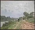 Le Pont à Villeneuve-la-Garenne par Alfred Sisley, 1872, Fogg Art Museum