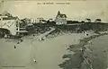 La plage des Grands Sables vers 1920 (carte postale H. Laurent).