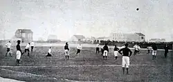 Photo de la rencontre entre le Stade français et Cooper's Hill en 1898