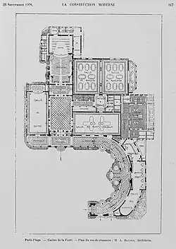 Le plan de l'architecte Auguste Bluysen.