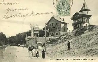 Construction du village suisse (1905-1906).