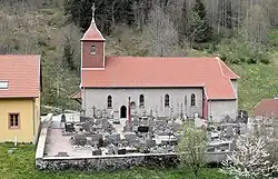 L'église, côté sud-est.