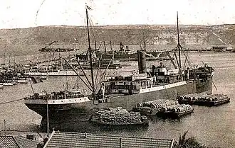 Le Port d'Oran, photo prise en 1898.
