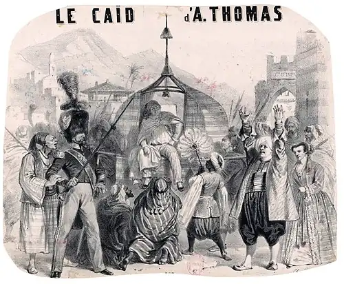 Le caïd d'Ambroise Thomas (1849, Bibliothèque nationale de France).
