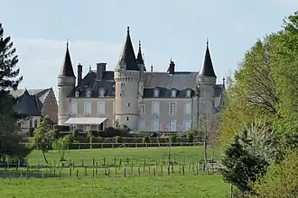 Le château et l'église en 2019.