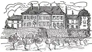 Le Château de Vullierens sous sa forme actuelle.