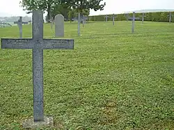 Le cimetière militaire allemand.