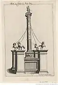 Colonne construite lors de l'entrée royale de Louis XIII