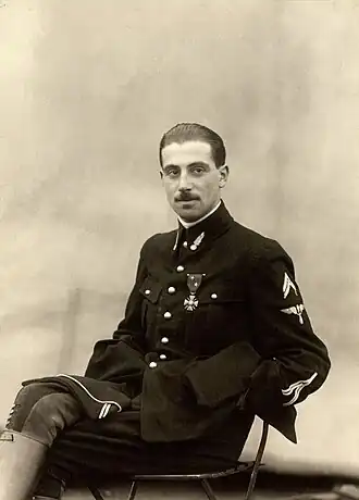 Lieutenant pilote aviateur Nissim de Camondo (1917)