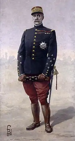 Portrait du maréchal Foch vers 1920.