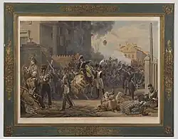 Le maréchal Monsey à la barrière de Clichy, d'après Horace Vernet, musée Carnavalet.