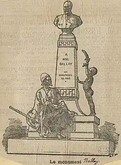 Dessin du monument original.